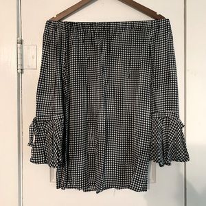 Black and White Check Top